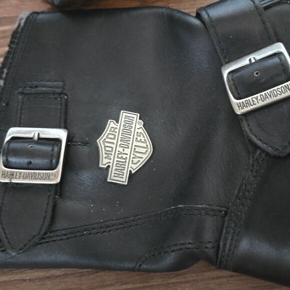 Harley Davidson Men's Motorcycle Boots Riding Zip Up Size 8 Black - Picture 2 of 10